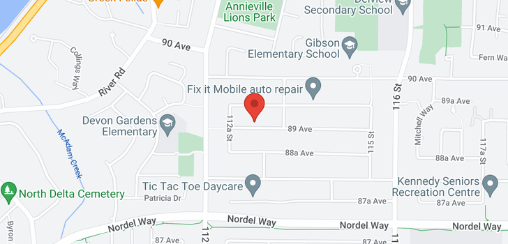 map of 11299 89 AVENUE